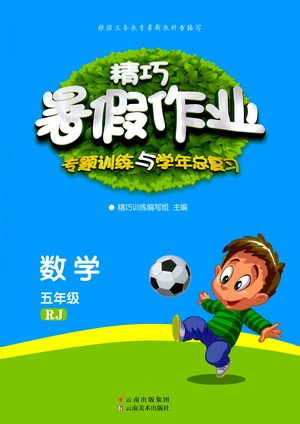 云南美术出版社2021精巧暑假作业数学五年级RJ人教版答案