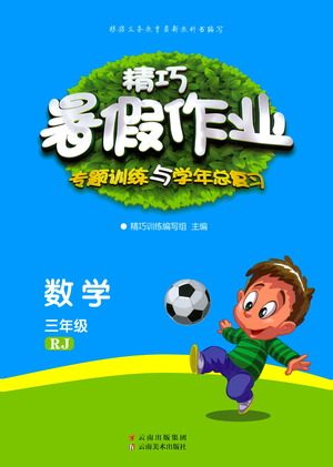 云南美术出版社2021精巧暑假作业数学三年级RJ人教版答案