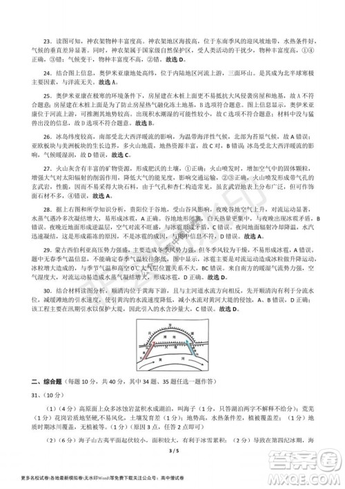 河南省郑州外国语学校2021-2022学年高三开学摸底测试地理试题及答案 河南省郑州外国语学校2021-2022学年高三开学摸底测试地理试题及答案