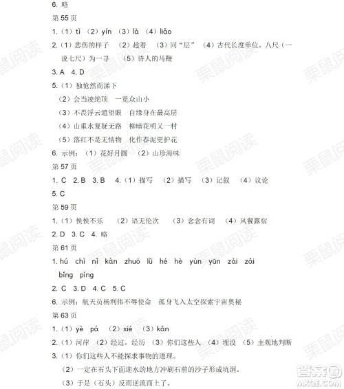黑龙江少年儿童出版社2021暑假Happy假日七年级语文人教版答案