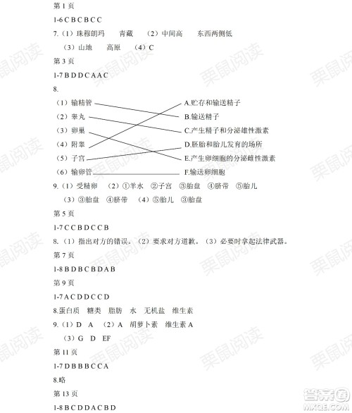 黑龙江少年儿童出版社2021暑假Happy假日五四学制六年级综合七台河专用答案 黑龙江少年儿童出版社2021暑假Happy假日五四学制六年级综合七台河专用答案