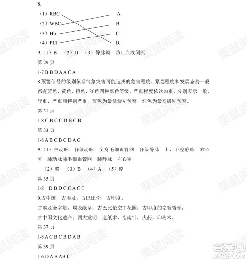 黑龙江少年儿童出版社2021暑假Happy假日五四学制六年级综合七台河专用答案 黑龙江少年儿童出版社2021暑假Happy假日五四学制六年级综合七台河专用答案