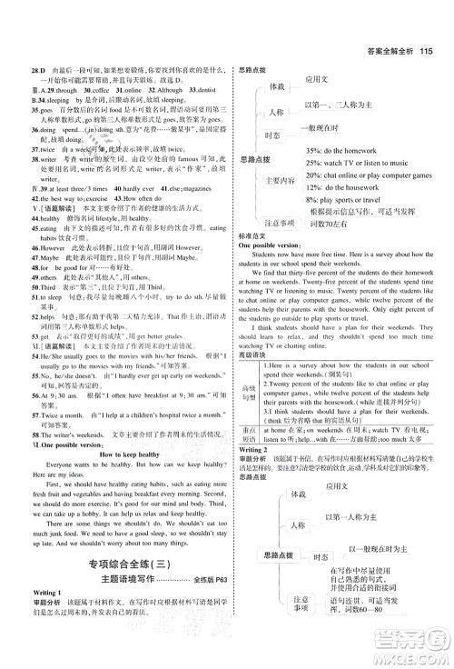 教育科学出版社2021秋5年中考3年模拟七年级英语上册鲁教版山东专版答案 教育科学出版社2021秋5年中考3年模拟七年级英语上册鲁教版山东专版答案