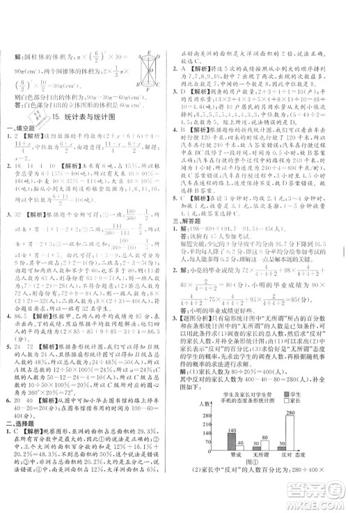 新疆青少年出版社2021初一入学分班必刷卷数学答案