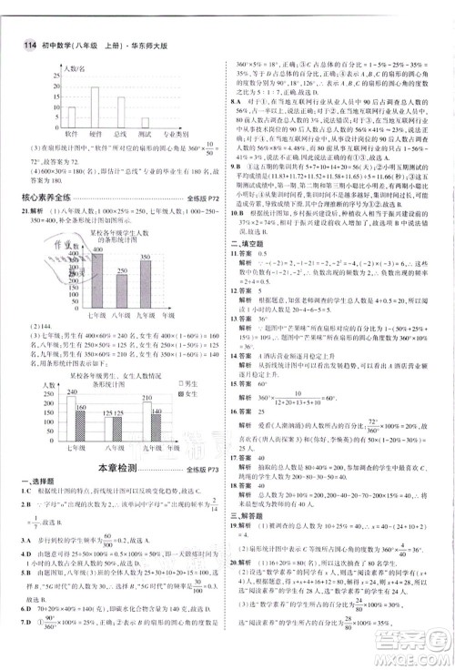 教育科学出版社2021秋5年中考3年模拟八年级数学上册华东师大版答案 教育科学出版社2021秋5年中考3年模拟八年级数学上册华东师大版答案