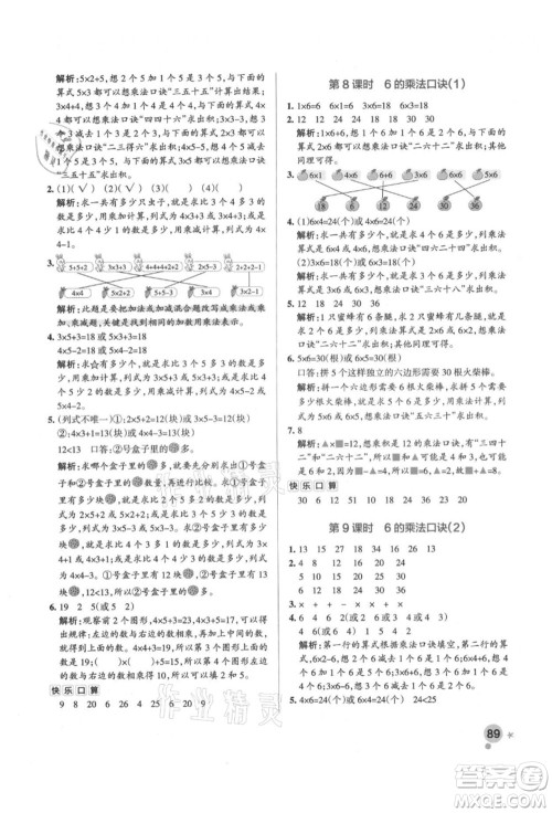 辽宁教育出版社2021秋季小学学霸作业本二年级数学上册RJ人教版答案 辽宁教育出版社2021秋季小学学霸作业本二年级数学上册RJ人教版答案