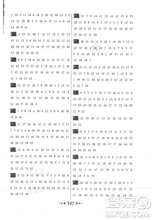 河北少年儿童出版社2021小学数学计算高手一年级上册RJ人教版答案