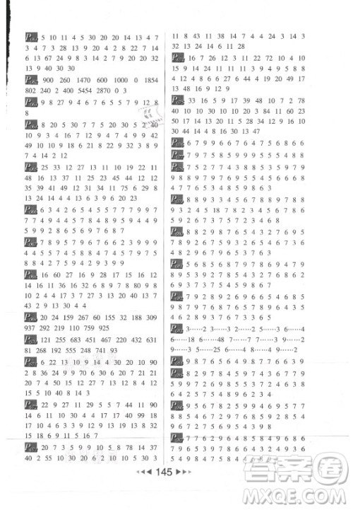 河北少年儿童出版社2021小学数学计算高手四年级上册RJ人教版答案