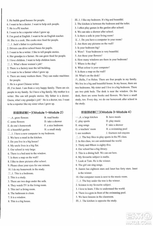 辽宁教育出版社2021秋季小学学霸作业本四年级英语上册JK教科版广州专版答案 辽宁教育出版社2021秋季小学学霸作业本四年级英语上册JK教科版广州专版答案