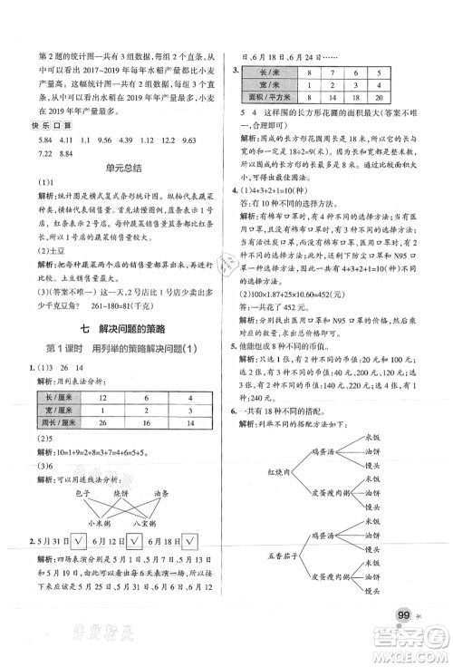 陕西师范大学出版总社有限公司2021秋季小学学霸作业本五年级数学上册SJ苏教版答案