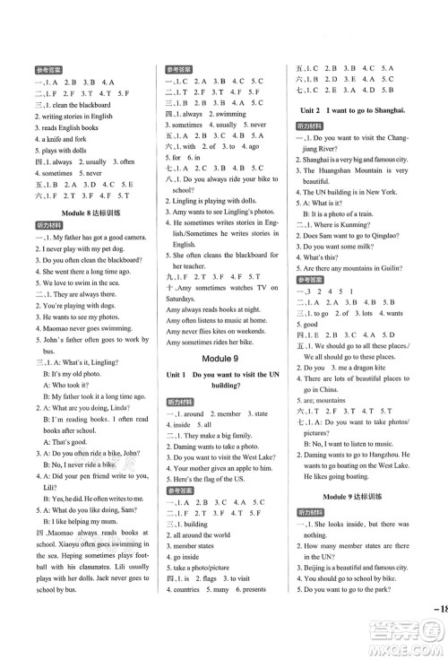 陕西师范大学出版总社有限公司2021秋季小学学霸作业本六年级英语上册WY外研版答案 陕西师范大学出版总社有限公司2021秋季小学学霸作业本六年级英语上册WY外研版答案