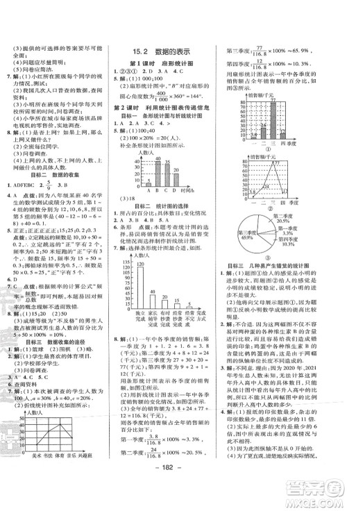 陕西人民教育出版社2021典中点综合应用创新题八年级数学上册HS华师大版答案
