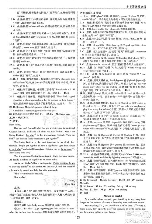 陕西人民教育出版社2021典中点综合应用创新题八年级英语上册WY外研版答案 陕西人民教育出版社2021典中点综合应用创新题八年级英语上册WY外研版答案