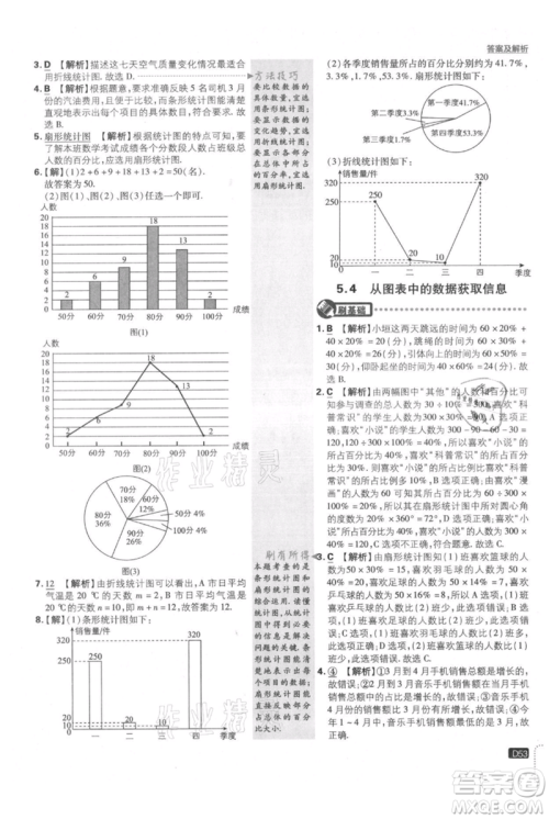 开明出版社2021初中必刷题七年级上册数学沪科版参考答案