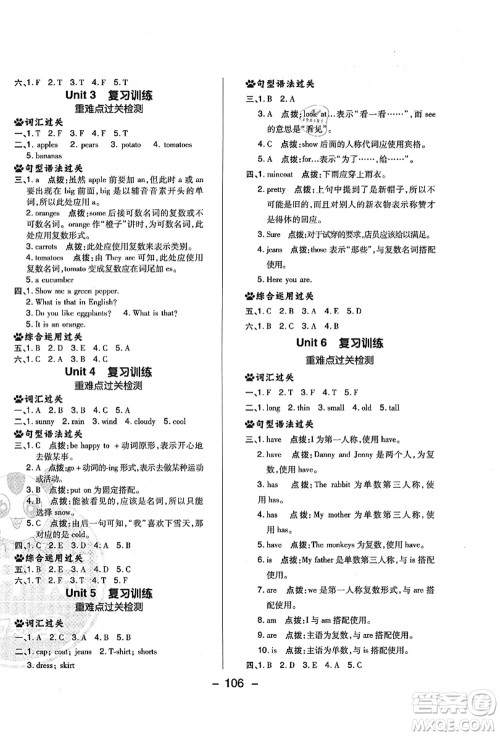 吉林教育出版社2021典中点综合应用创新题四年级英语上册R精通版答案 吉林教育出版社2021典中点综合应用创新题四年级英语上册R精通版答案