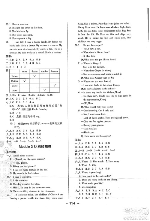 陕西人民教育出版社2021典中点综合应用创新题四年级英语上册HN沪教牛津版山西专版答案 陕西人民教育出版社2021典中点综合应用创新题四年级英语上册HN沪教牛津版山西专版答案