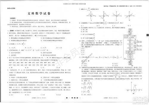 云南师大附中2022届高考适应性月考卷二文科数学试卷及答案 云南师大附中2022届高考适应性月考卷二文科数学试卷及答案