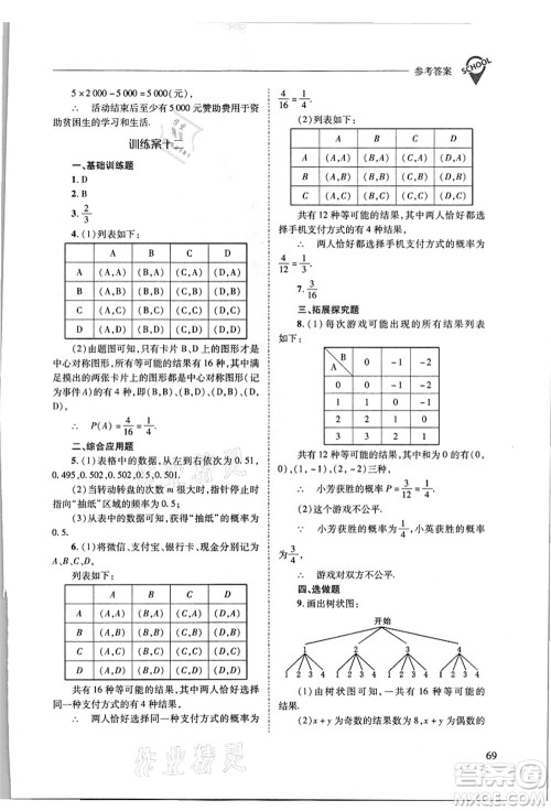山西教育出版社2021新课程问题解决导学方案九年级数学上册华东师大版答案 山西教育出版社2021新课程问题解决导学方案九年级数学上册华东师大版答案