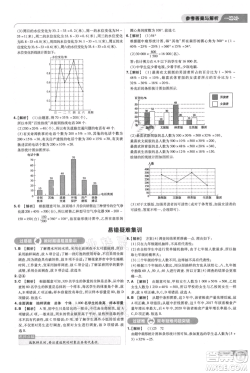 南京师范大学出版社2021一遍过七年级上册数学沪教版参考答案