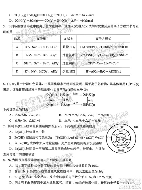 哈尔滨市第九中学校2021-2022学年度上学期适应性考试高三化学试题答案 哈尔滨市第九中学校2021-2022学年度上学期适应性考试高三化学试题答案