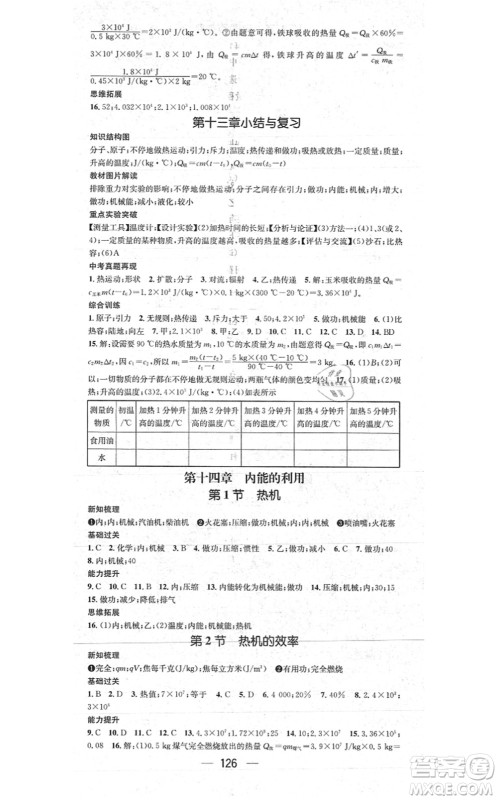 江西教育出版社2021名师测控九年级物理上册RJ人教版江西专版答案 江西教育出版社2021名师测控九年级物理上册RJ人教版江西专版答案