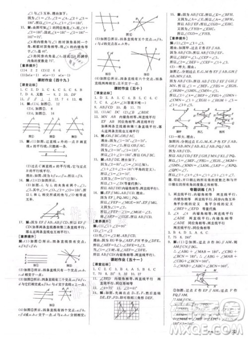 阳光出版社2021全品学练考数学七年级上册HS华师大版答案 阳光出版社2021全品学练考数学七年级上册HS华师大版答案