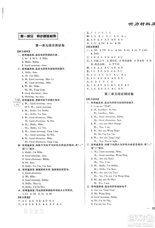 云南美术出版社2021同步跟踪全程检测及各地期末试卷精选三年级英语上册译林版答案 云南美术出版社2021同步跟踪全程检测及各地期末试卷精选三年级英语上册译林版答案