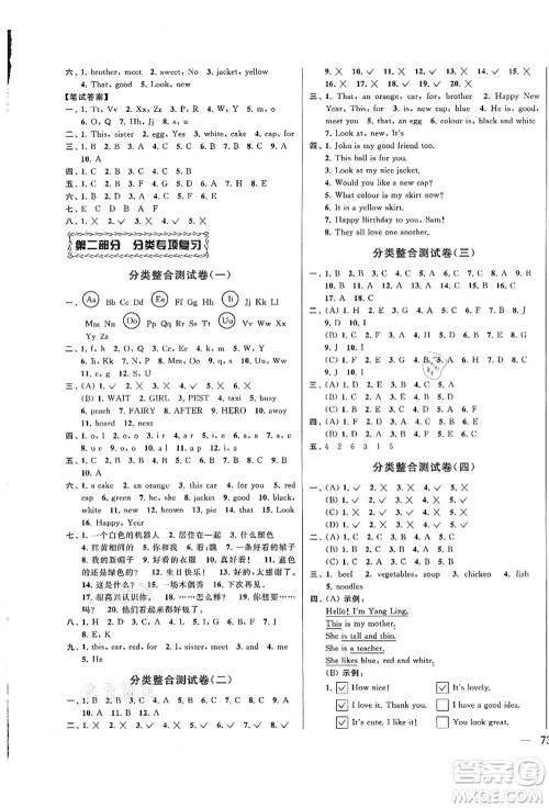 云南美术出版社2021同步跟踪全程检测及各地期末试卷精选三年级英语上册译林版答案 云南美术出版社2021同步跟踪全程检测及各地期末试卷精选三年级英语上册译林版答案
