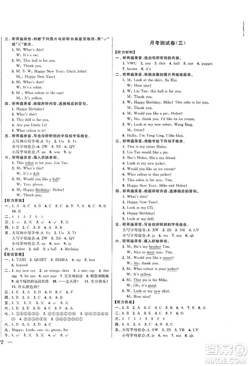 云南美术出版社2021同步跟踪全程检测及各地期末试卷精选三年级英语上册译林版答案 云南美术出版社2021同步跟踪全程检测及各地期末试卷精选三年级英语上册译林版答案