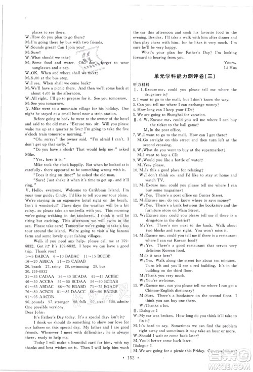 人民教育出版社2021能力培养与测试九年级英语全一册人教版答案