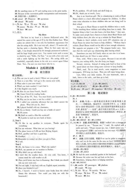吉林教育出版社2021点拨训练课时作业本九年级上册英语外研版参考答案 吉林教育出版社2021点拨训练课时作业本九年级上册英语外研版参考答案