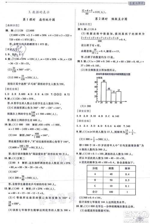 陕西师范大学出版总社有限公司2021绩优学案七年级数学上册北师大版答案 陕西师范大学出版总社有限公司2021绩优学案七年级数学上册北师大版答案