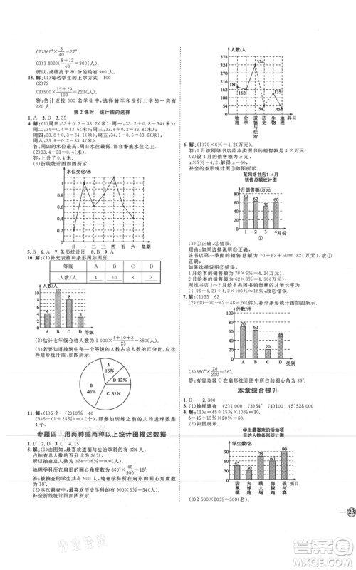 延边教育出版社2021优+学案课时通七年级上册数学青岛版参考答案