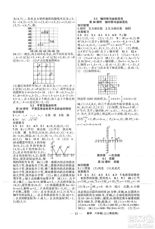 新疆青少年出版社2021原创新课堂八年级数学上册北师版深圳专版答案 新疆青少年出版社2021原创新课堂八年级数学上册北师版深圳专版答案