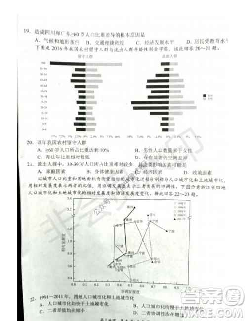 2021-2022学年上学期全国百强名校领军考试高三地理试卷及答案 2021-2022学年上学期全国百强名校领军考试高三地理试卷及答案