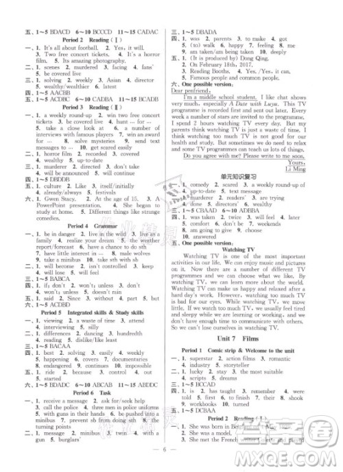 江苏凤凰美术出版社2021南通小题课时提优作业本九年级英语上册江苏版答案 江苏凤凰美术出版社2021南通小题课时提优作业本九年级英语上册江苏版答案