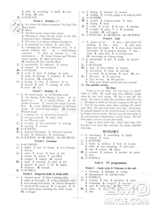 江苏凤凰美术出版社2021南通小题课时提优作业本九年级英语上册江苏版答案 江苏凤凰美术出版社2021南通小题课时提优作业本九年级英语上册江苏版答案