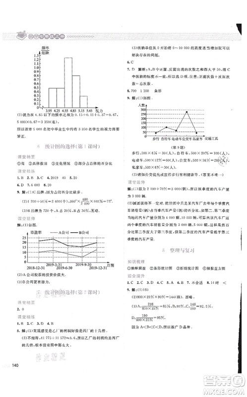 北京师范大学出版社2021课堂精练七年级数学上册北师大版云南专版答案