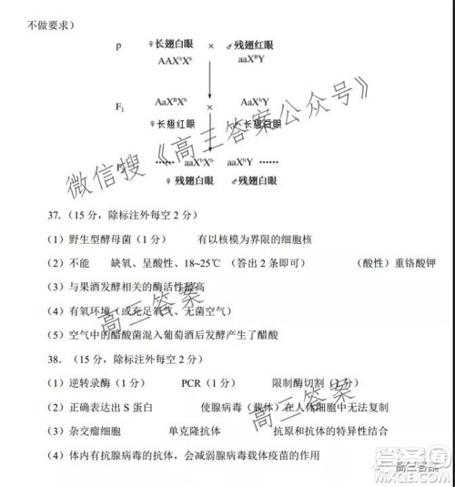 XCS2022届高三年级第一次质量检测试卷理科综合试题及答案