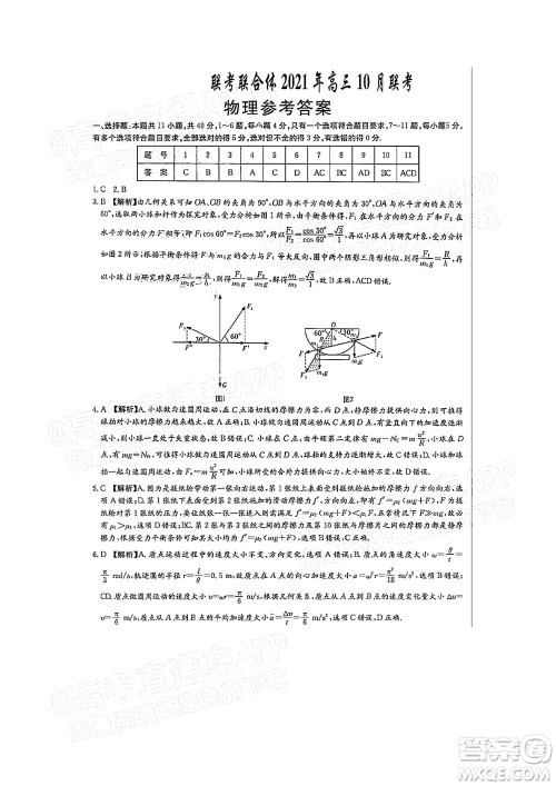 湖南名校联考联合体2021年高三10月联考物理试题及答案 湖南名校联考联合体2021年高三10月联考物理试题及答案