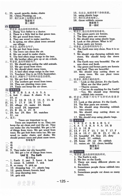花山文艺出版社2021全品学练考六年级英语上册HJ沪教版答案 花山文艺出版社2021全品学练考六年级英语上册HJ沪教版答案