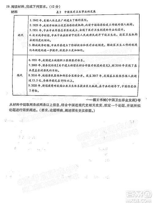 茂名市五校联盟2022届高三第一次联考试题历史试题及答案 茂名市五校联盟2022届高三第一次联考试题历史试题及答案