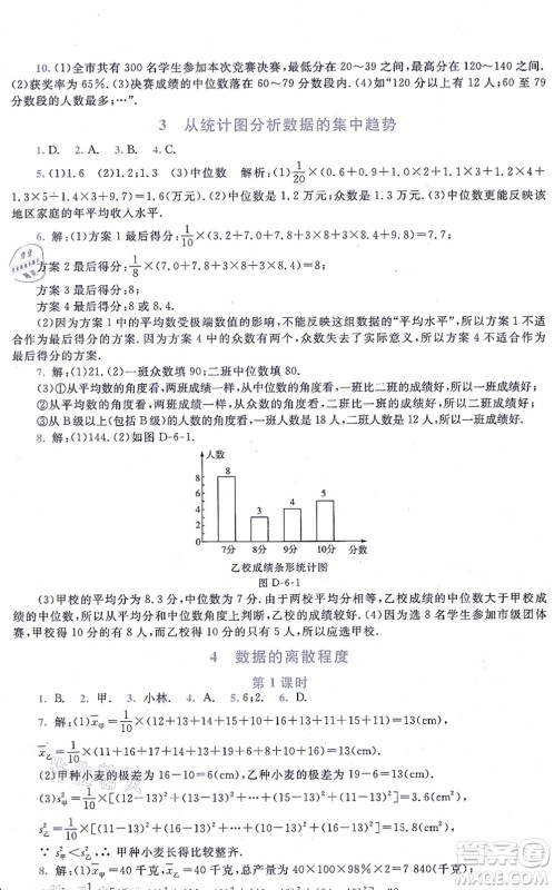 北京师范大学出版社2021新课标同步单元练习八年级数学上册北师大版深圳专版答案 北京师范大学出版社2021新课标同步单元练习八年级数学上册北师大版深圳专版答案