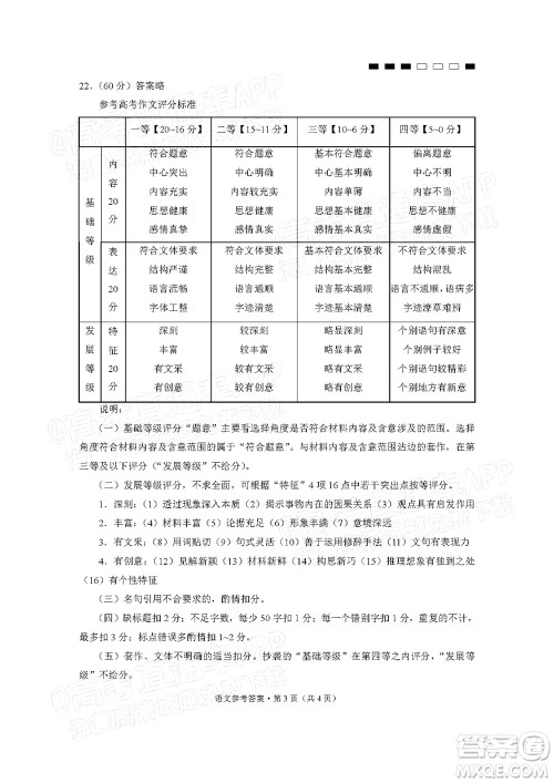 云南师大附中2022届高考适应性月考卷四语文试卷及答案 云南师大附中2022届高考适应性月考卷四语文试卷及答案