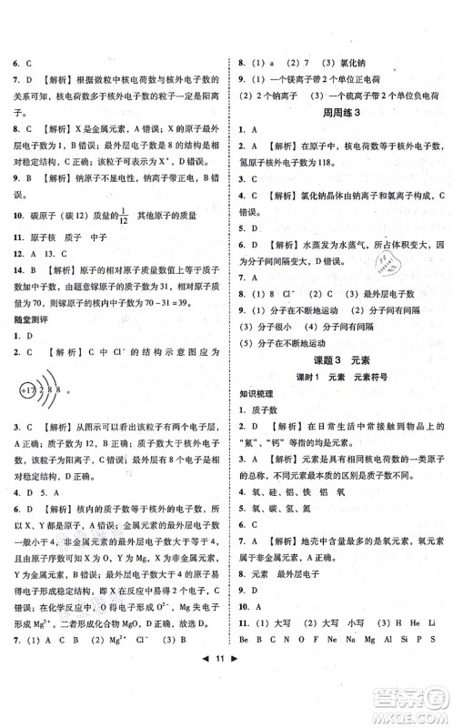吉林出版集团有限责任公司2021胜券在握打好基础作业本九年级化学上册RJ人教版答案 吉林出版集团有限责任公司2021胜券在握打好基础作业本九年级化学上册RJ人教版答案