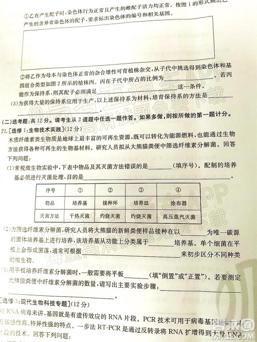 湛江市2022届高中毕业班调研测试生物试题及答案 湛江市2022届高中毕业班调研测试生物试题及答案