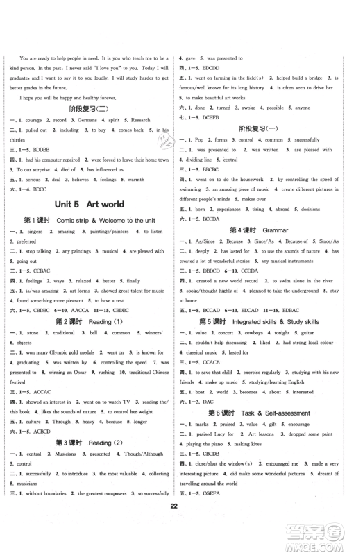 苏州大学出版社2021金钥匙1+1课时作业目标检测九年级上册英语江苏版连云港专版参考答案