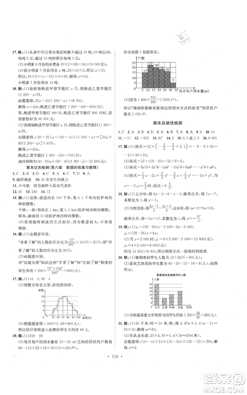 河北人民出版社2021思路教练同步课时作业七年级上册数学北师大版参考答案 河北人民出版社2021思路教练同步课时作业七年级上册数学北师大版参考答案