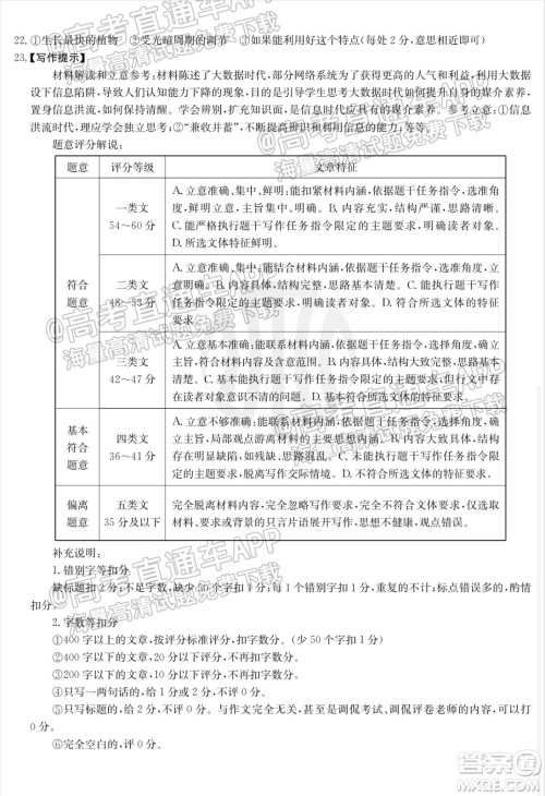 河北2021-2022学年高三年级上学期期中考试语文试题及答案