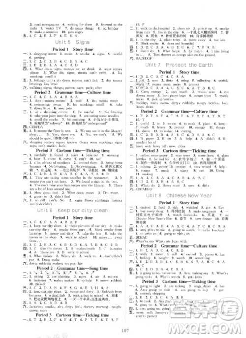北方妇女儿童出版社2021秋江苏金考卷英语六年级上册江苏版答案